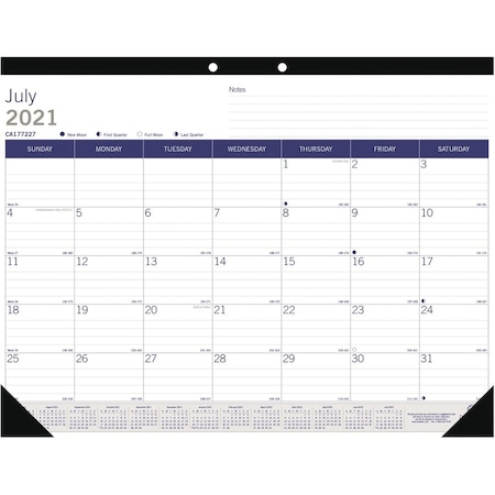 Blueline Pad, Desk, Monthly, Ay REDCA177227